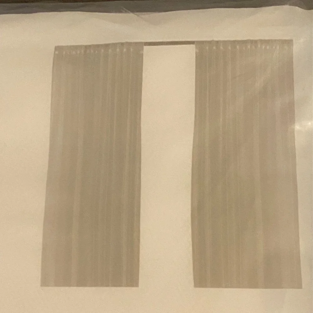 IKEA Lill Sheer White Mesh Pair Curtain Panels - Size 98” x 110”